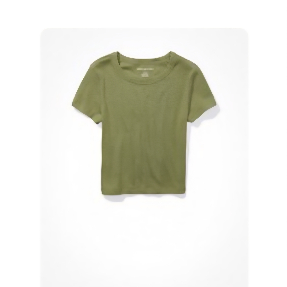 American Eagle Outfitters Olive Crop Top
